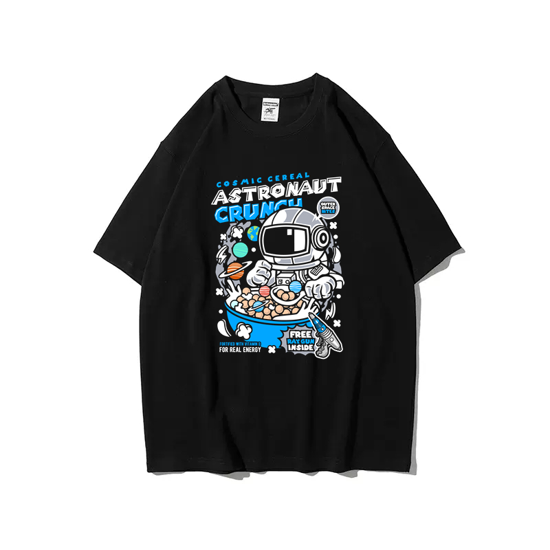 Astronaut Crunch Black Tshirt